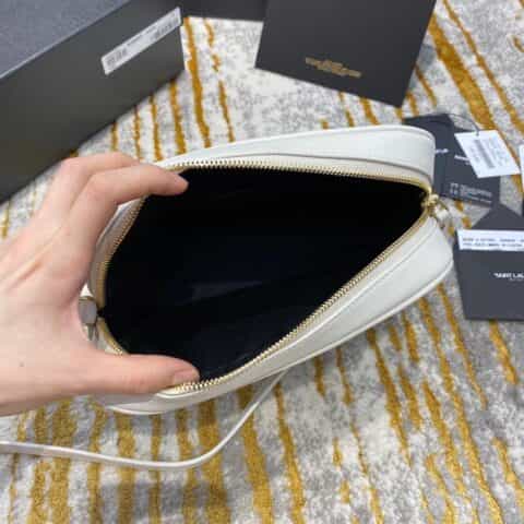 Saint laurent Ysl Lou Bag 相机包 520534白色金扣