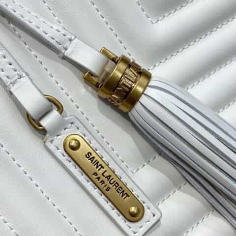 Saint laurent Ysl Lou Bag 相机包 520534白色金扣