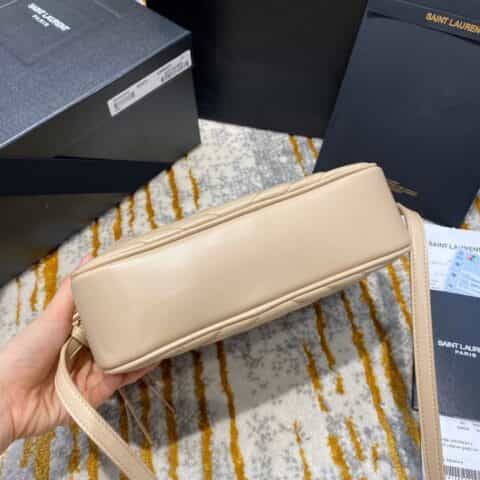Saint laurent Ysl Lou Bag 相机包 520534杏色金扣