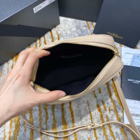 Saint laurent Ysl Lou Bag 相机包 520534杏色金扣