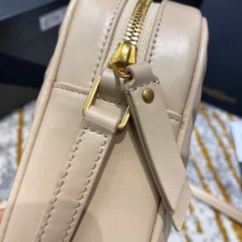 Saint laurent Ysl Lou Bag 相机包 520534杏色金扣