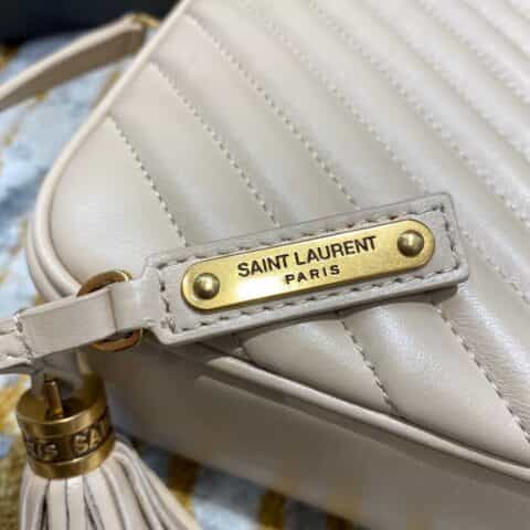 Saint laurent Ysl Lou Bag 相机包 520534杏色金扣
