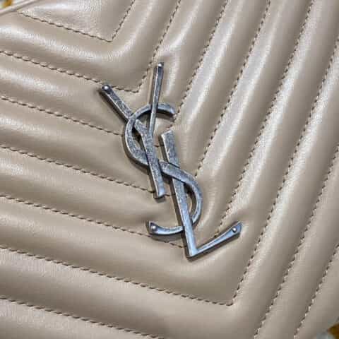 Saint laurent Ysl Lou Bag 相机包 520534奶茶色银扣
