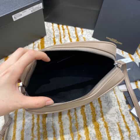 Saint laurent Ysl Lou Bag 相机包 520534奶茶色银扣