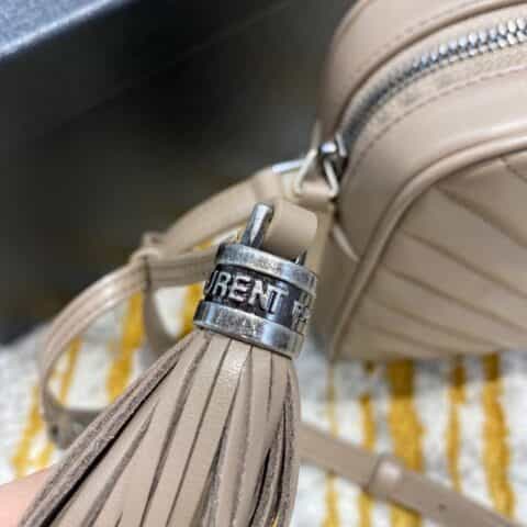 Saint laurent Ysl Lou Bag 相机包 520534奶茶色银扣