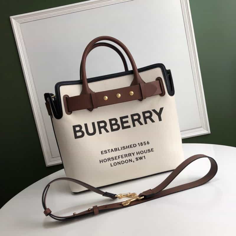 Burberry巴宝莉铆钉装饰托特包款The Belt 贝尔特包