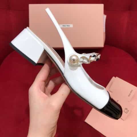 MIUMIU缪缪   玛丽珍爆款女士后跟凉鞋