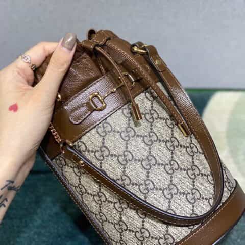 Gucci Horsebit 1955 small bucket bag 637115 92TPG 8563