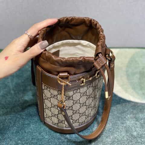 Gucci Horsebit 1955 small bucket bag 637115 92TPG 8563