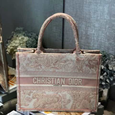 Dior Book Tote粉色丛林托特包