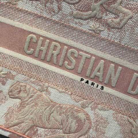 Dior Book Tote粉色丛林托特包