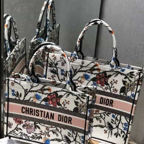 Dior Book Tote甄选月季刺绣托特包