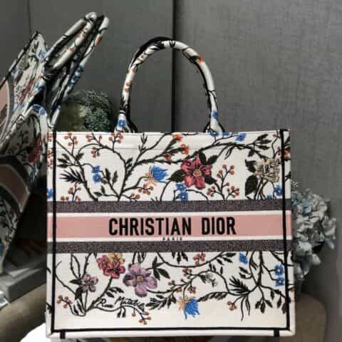 Dior Book Tote甄选月季刺绣托特包