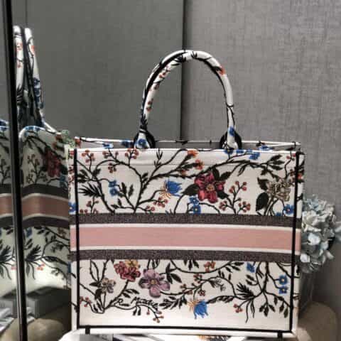 Dior Book Tote甄选月季刺绣托特包