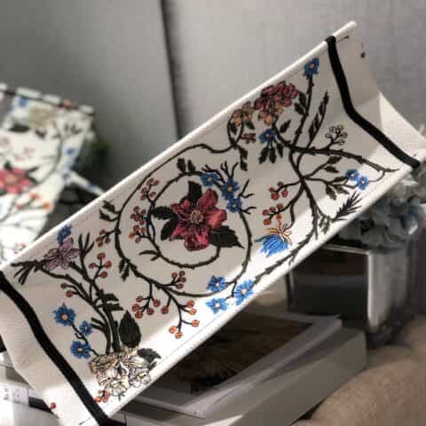 Dior Book Tote甄选月季刺绣托特包