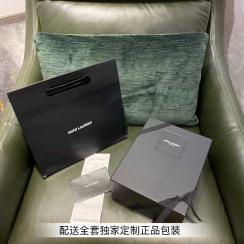 Saint laurent Ysl Cassandra bag 532750胡椒棕色鳄鱼纹