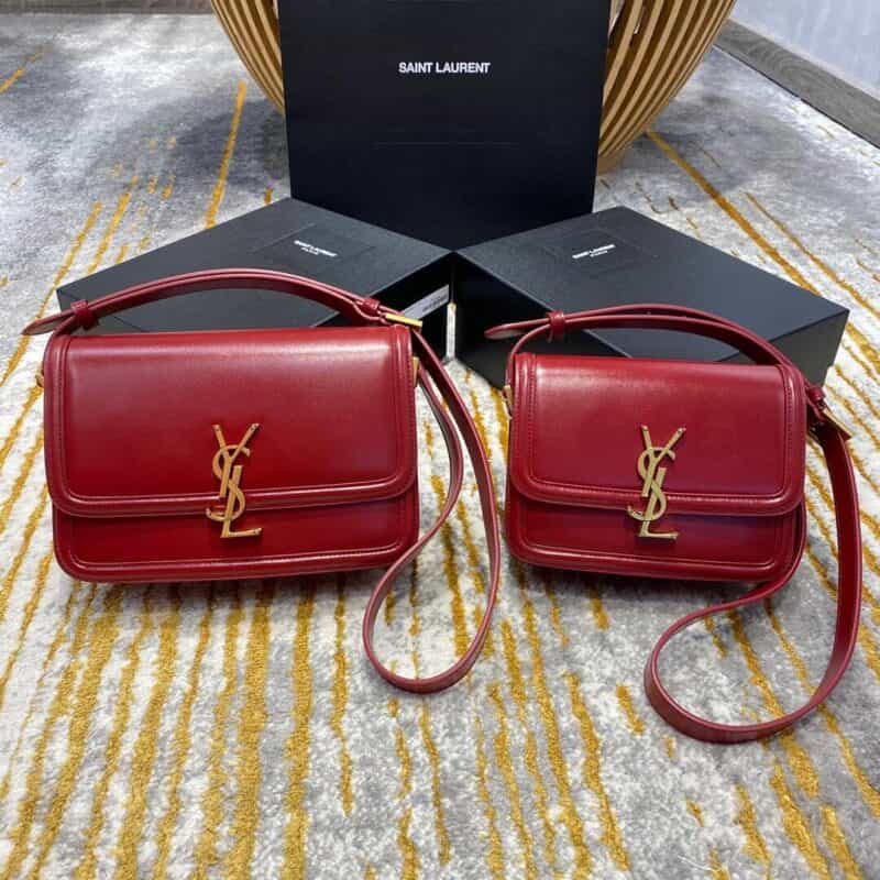 Saint laurent Ysl Solferino Box bag 酒红634305 634306