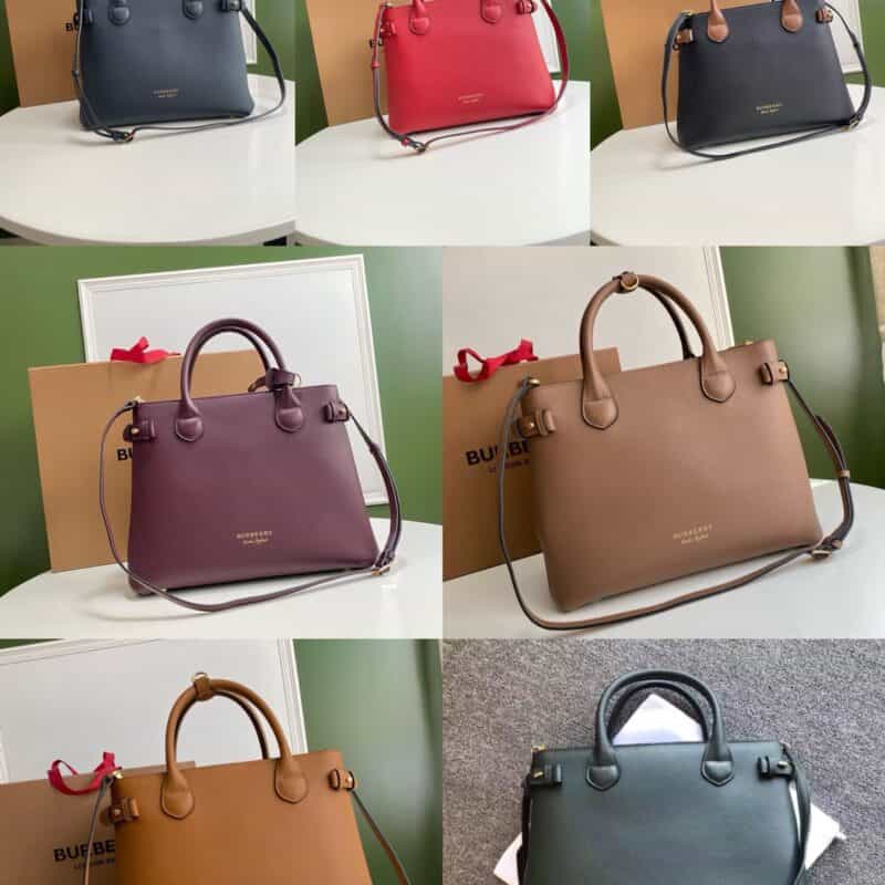 Burberry巴宝莉粒纹小牛皮The Banner 班纳手袋7941