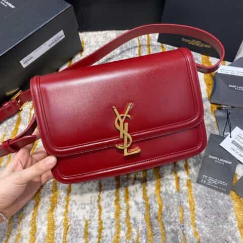 Saint laurent Ysl Solferino Box bag 酒红634305 634306