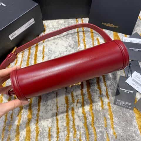 Saint laurent Ysl Solferino Box bag 酒红634305 634306