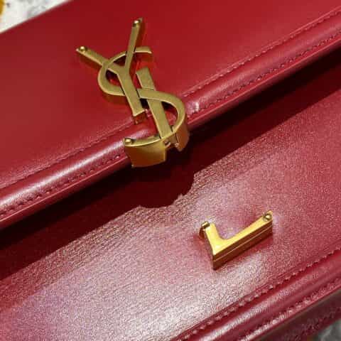 Saint laurent Ysl Solferino Box bag 酒红634305 634306