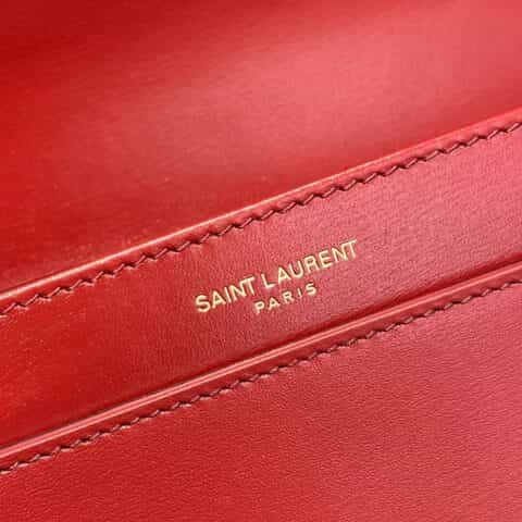 Saint laurent Ysl Solferino Box bag 酒红634305 634306