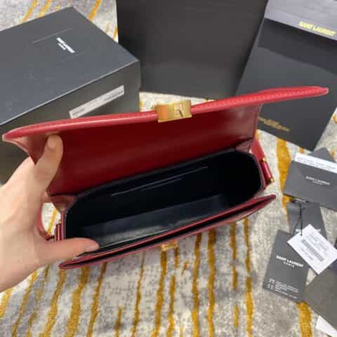 Saint laurent Ysl Solferino Box bag 酒红634305 634306