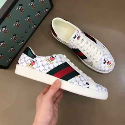 GUCCI古驰   2020早春系列Disney x Gucci Ace系列情侣GG运动鞋