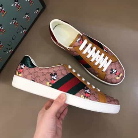 GUCCI古驰   2020早春系列Disney x Gucci Ace系列情侣GG运动鞋