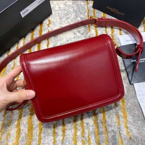 Saint laurent Ysl Solferino Box bag 酒红634305 634306