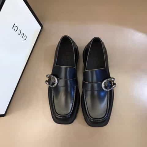 GUCCI古驰   头层小牛皮内里G～家男士厚底正装休闲皮鞋