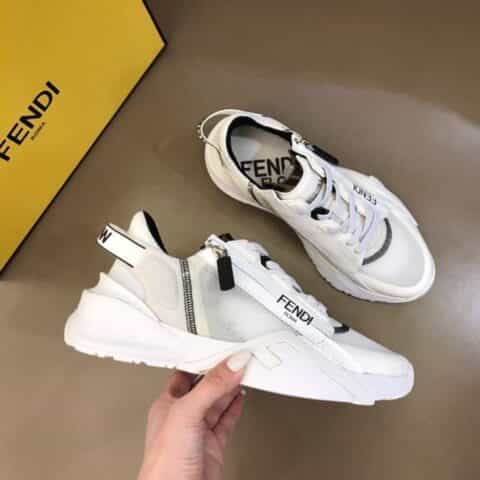 FENDI芬迪   F D春夏新品男士一脚蹬运动鞋