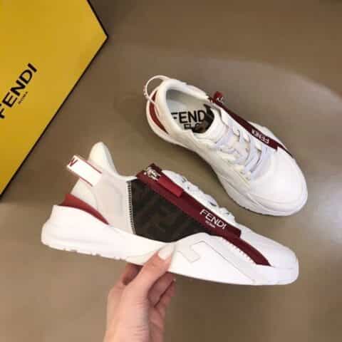 FENDI芬迪   F D春夏新品男士一脚蹬运动鞋