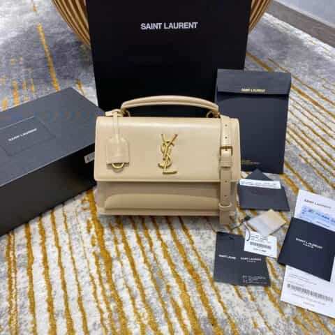 Saint laurent Ysl New medium sunset日落包 634723奶杏色