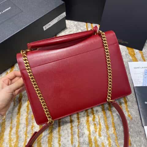 Saint laurent Ysl New medium sunset日落包 634723浅酒红色