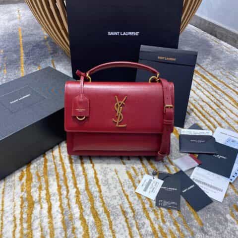 Saint laurent Ysl New medium sunset日落包 634723浅酒红色