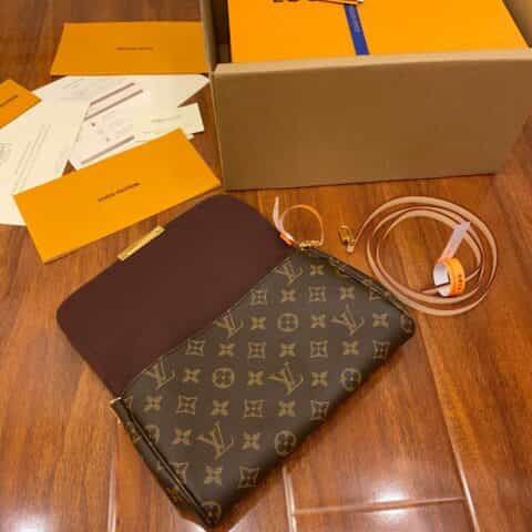 Louis Vuitton LV Favorite老花翻盖链条包单肩斜挎包M40718