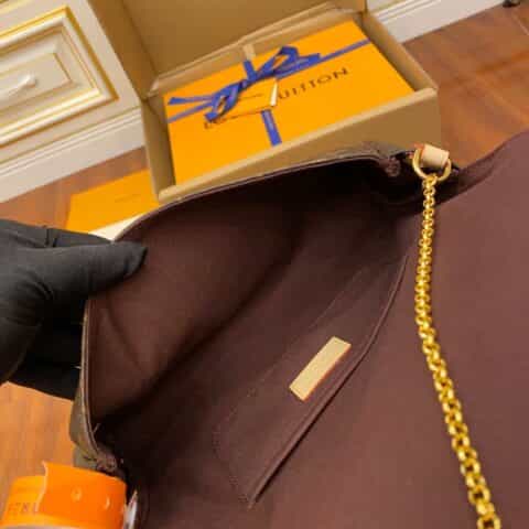 Louis Vuitton LV Favorite老花翻盖链条包单肩斜挎包M40718