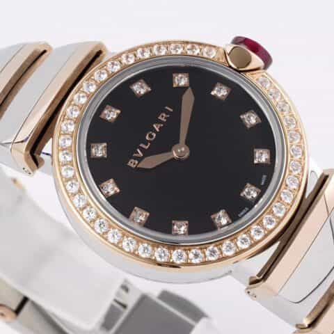 宝.格丽（BVLGARI）LVCEA 系列18K玫瑰金进口瑞士石英机芯腕表