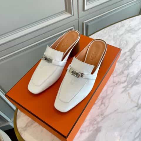 Hermes爱马仕  秋冬blossom新款凯莉扣半拖