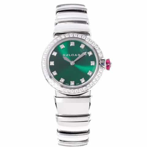 宝.格丽（BVLGARI）LVCEA 系列18K玫瑰金进口瑞士石英机芯腕表