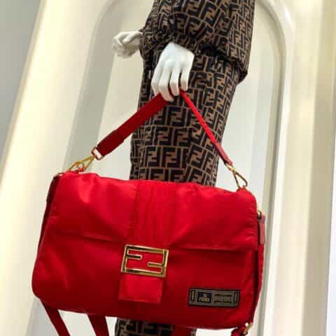 FENDI芬迪尼龙材质手提肩背包0131L