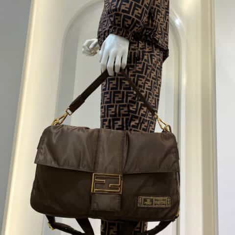 FENDI芬迪尼龙材质手提肩背包0131L