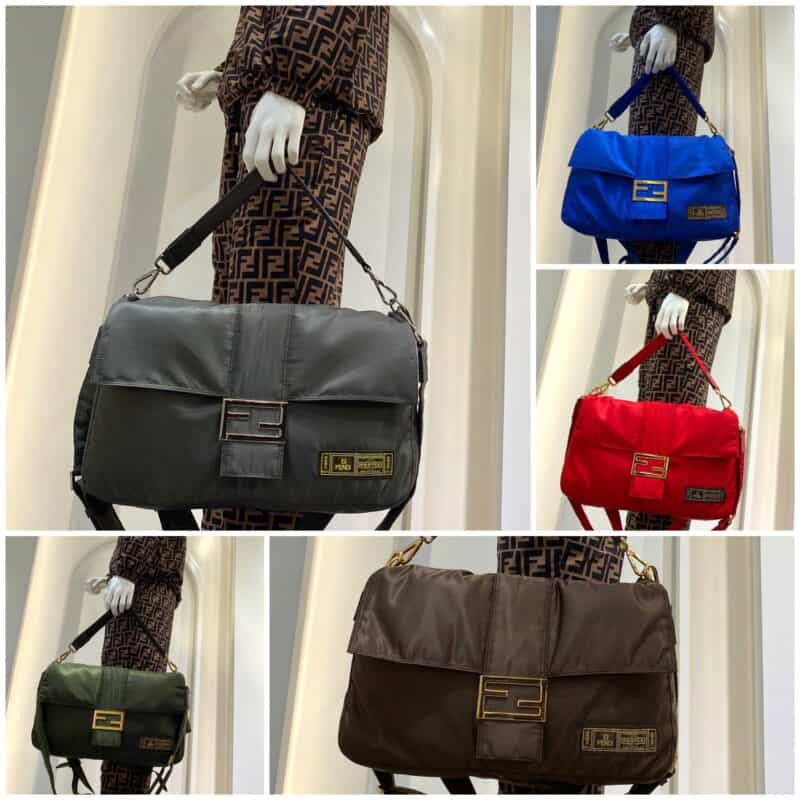 FENDI芬迪尼龙材质手提肩背包0131L