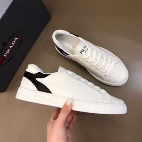 PRADA/普拉达   P家高端精品进口头层牛皮内里男士平板鞋