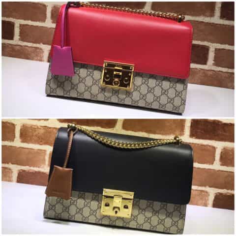 GUCCI古驰Padlock系列中号GG肩背包翻盖单肩斜挎包409486
