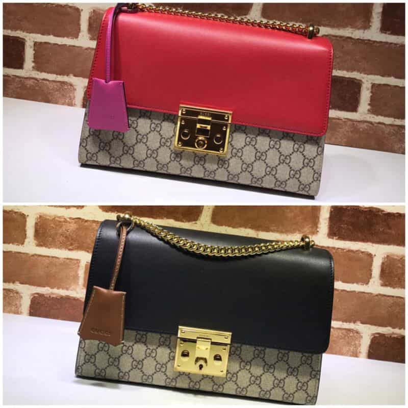 GUCCI古驰Padlock系列中号GG肩背包翻盖单肩斜挎包409486