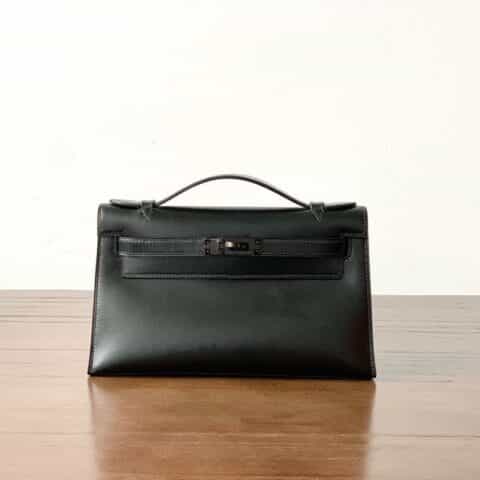 Hermès爱马仕 Kelly 1代 box 黑色黑扣 全手工