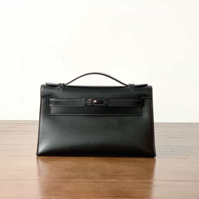 Hermès爱马仕 Kelly 1代 box 黑色黑扣 全手工