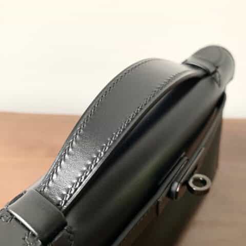 Hermès爱马仕 Kelly 1代 box 黑色黑扣 全手工
